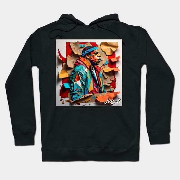 Jay-Z // Paper Art Hoodie by Otmr Draws